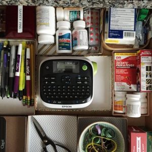 junk drawer organizing