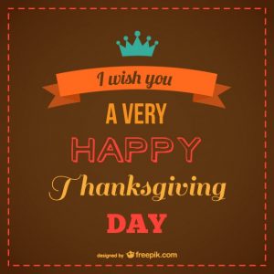 Have a Happy Thanksgiving!